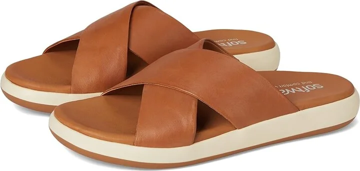 SoftWalk Jesi Women's Sandals Luggage : 6.5 M (B), Leather