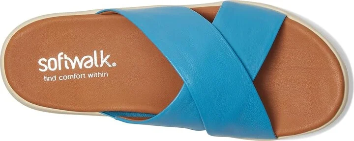 SoftWalk Jesi Women's Sandals Sky Blue : 10 N (A), Leather - Image 2