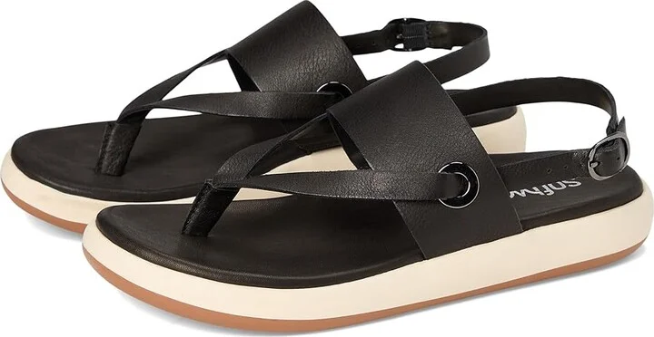 SoftWalk Joliet Women's Sandals Black : 9.5 M (B), Leather/Rubber