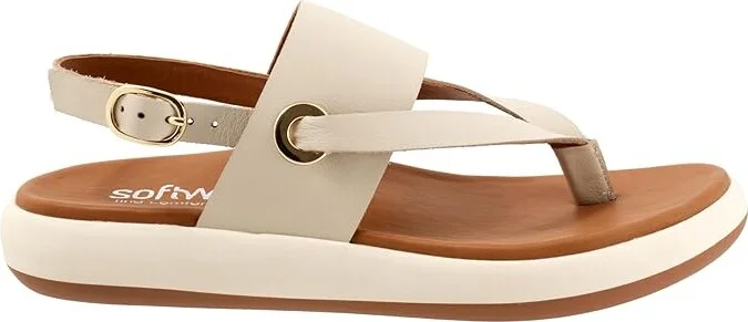 SoftWalk Joliet Women's Sandals Ivory : 11 M (B), Leather/Rubber - Image 7