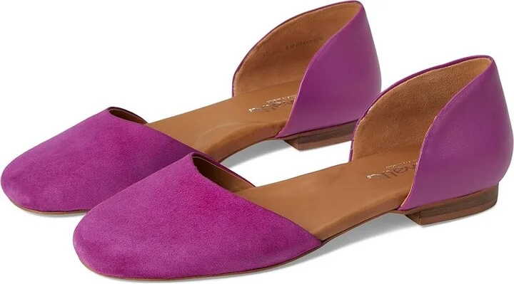 SoftWalk Kamari Women's Flat Shoes Magenta Suede : 6.5 M (B), Leather