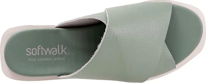 SoftWalk Kara Women's Shoes Sage : 5 M (B), Leather - Image 2