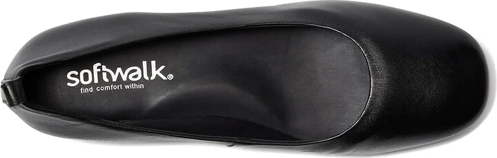 SoftWalk Kiris Women's Flat Shoes Black : 7 W (E), Leather - Image 2