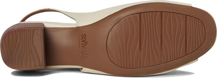 SoftWalk Lakewood Women's Sandals Ivory : 6 M (B), Leather - Image 3