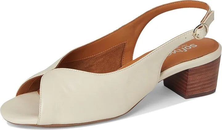 SoftWalk Lakewood Women's Sandals Ivory : 6 M (B), Leather - Image 5