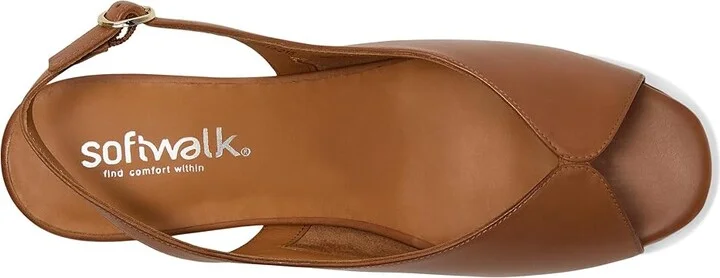 SoftWalk Lakewood Women's Sandals Luggage : 8 N (A), Leather - Image 2