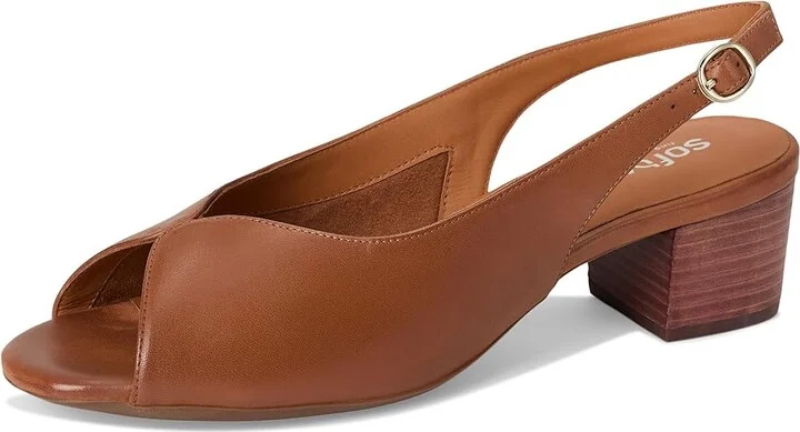 SoftWalk Lakewood Women's Sandals Luggage : 8 N (A), Leather - Image 5