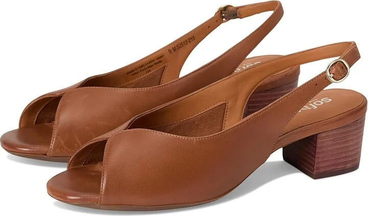 SoftWalk Lakewood Women's Sandals Luggage : 8 N (A), Leather