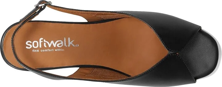 SoftWalk Lakewood Women's Sandals Navy : 7.5 W (D), Leather - Image 2