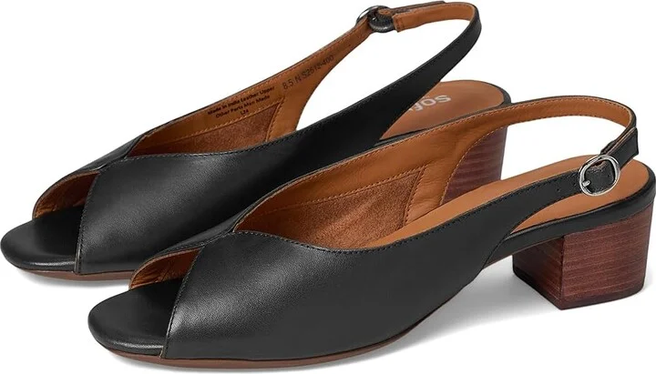 SoftWalk Lakewood Women's Sandals Navy : 7.5 W (D), Leather