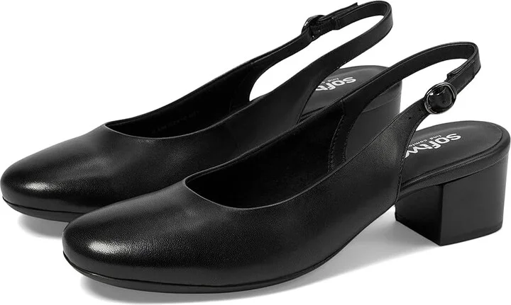 SoftWalk Largo High Women's Heels Black : 10 M (B), Leather/Rubber