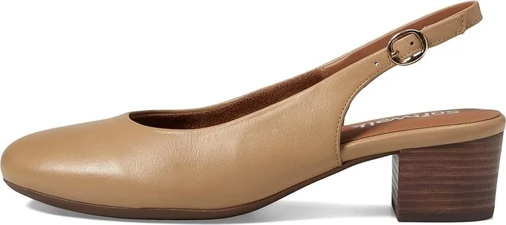 SoftWalk Largo High Women's Heels Nude : 9.5 W (D), Leather/Rubber - Image 5
