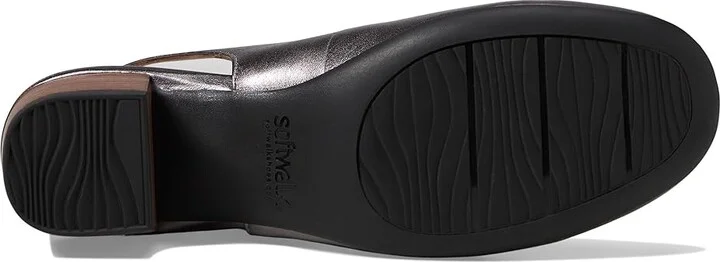 SoftWalk Largo High Women's Heels Pewter Metal : 9 N (AA), Leather/Rubber - Image 3