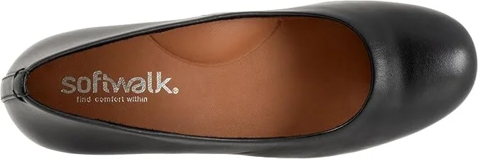 SoftWalk Lynn High Women's Heels Black : 9 M (B), Leather/Rubber - Image 2