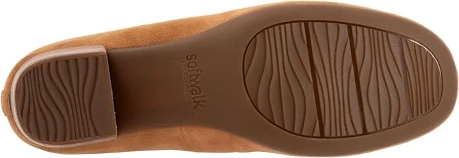 SoftWalk Lynn High Women's Heels Camel Nubuck : 8 W (D), Leather/Rubber - Image 3