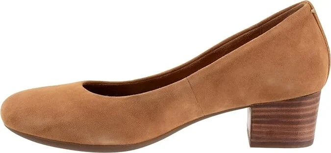 SoftWalk Lynn High Women's Heels Camel Nubuck : 8 W (D), Leather/Rubber - Image 6