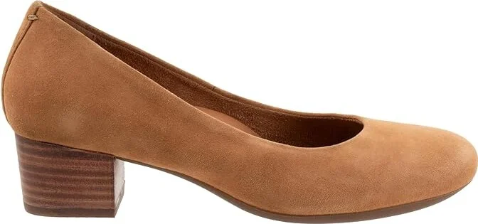 SoftWalk Lynn High Women's Heels Camel Nubuck : 8 W (D), Leather/Rubber - Image 7