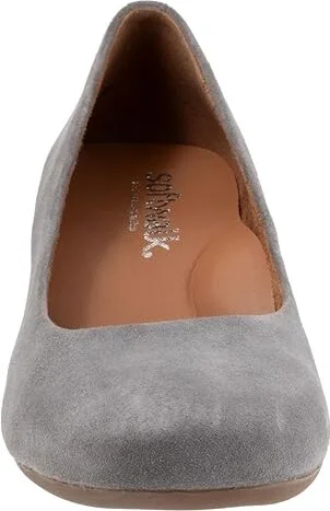 SoftWalk Lynn High Women's Heels Grey Suede : 8 N (AA), Leather/Rubber - Image 5