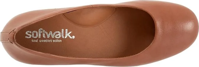 SoftWalk Lynn High Women's Heels Luggage : 6 M (B), Leather/Rubber - Image 2