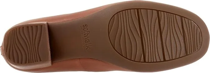 SoftWalk Lynn High Women's Heels Luggage : 6 M (B), Leather/Rubber - Image 3