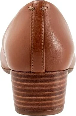 SoftWalk Lynn High Women's Heels Luggage : 6 M (B), Leather/Rubber - Image 4