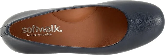 SoftWalk Lynn High Women's Heels Navy : 11 M (B), Leather/Rubber - Image 2