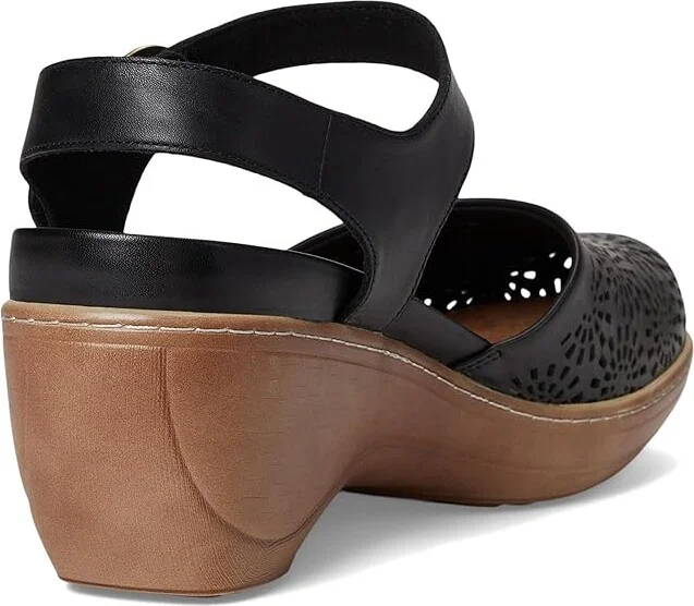 SoftWalk Mabelle Perf Women's Slippers Black : 8 W (E), Leather - Image 4