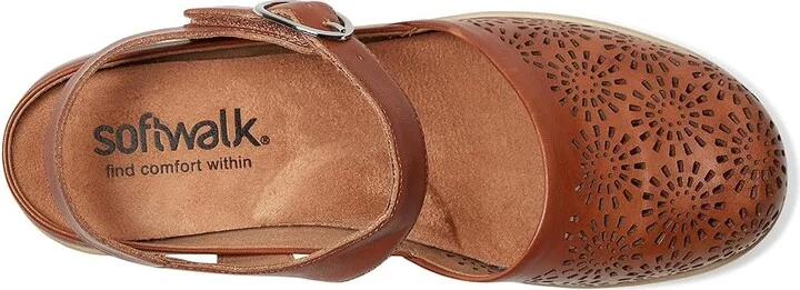 SoftWalk Mabelle Perf Women's Slippers Luggage : 7 M (B), Leather - Image 2