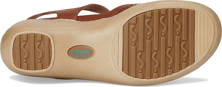 SoftWalk Mabelle Perf Women's Slippers Luggage : 7 M (B), Leather - Image 3