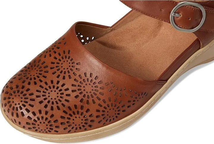 SoftWalk Mabelle Perf Women's Slippers Luggage : 7 M (B), Leather - Image 7