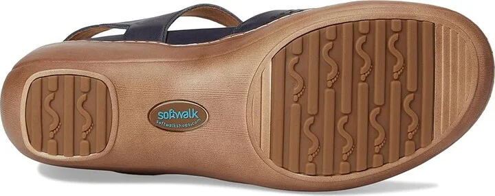 SoftWalk Mabelle Perf Women's Slippers Navy : 9 W (E), Leather - Image 3