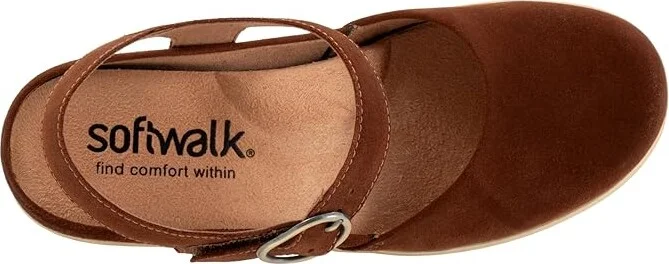 SoftWalk Mabelle Women's Shoes Chesnut Suede : 10.5 N (A), Leather - Image 2
