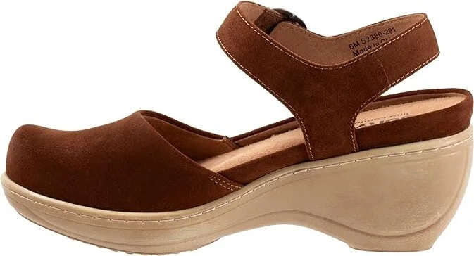 SoftWalk Mabelle Women's Shoes Chesnut Suede : 10.5 N (A), Leather - Image 6