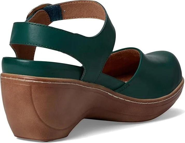 SoftWalk Mabelle Women's Shoes Dark Green : 7.5 WW (EE), Leather - Image 4