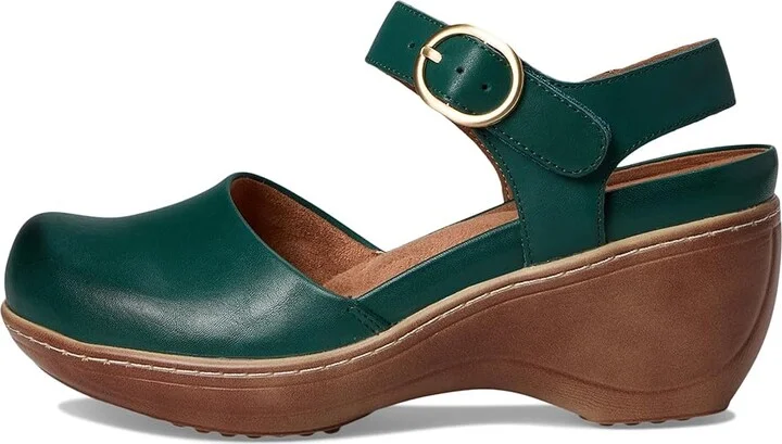 SoftWalk Mabelle Women's Shoes Dark Green : 7.5 WW (EE), Leather - Image 6
