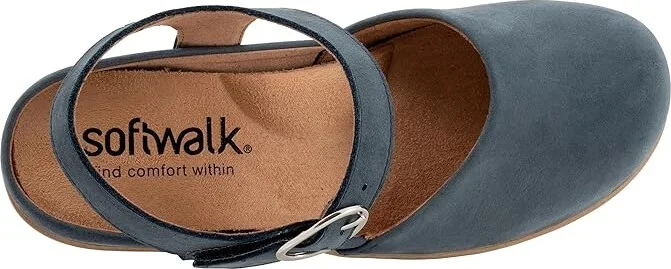 SoftWalk Mabelle Women's Shoes Smoke Nubuck : 11 M (B), Leather - Image 2