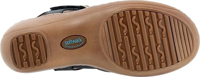 SoftWalk Mabelle Women's Shoes Smoke Nubuck : 11 M (B), Leather - Image 3