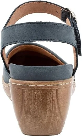 SoftWalk Mabelle Women's Shoes Smoke Nubuck : 11 M (B), Leather - Image 4