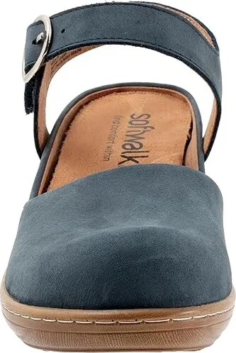 SoftWalk Mabelle Women's Shoes Smoke Nubuck : 11 M (B), Leather - Image 5