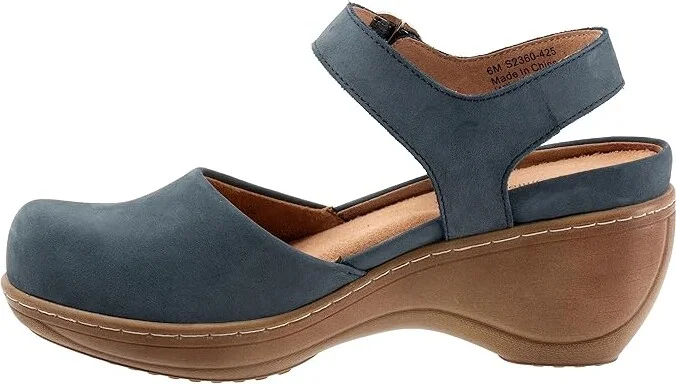 SoftWalk Mabelle Women's Shoes Smoke Nubuck : 11 M (B), Leather - Image 6