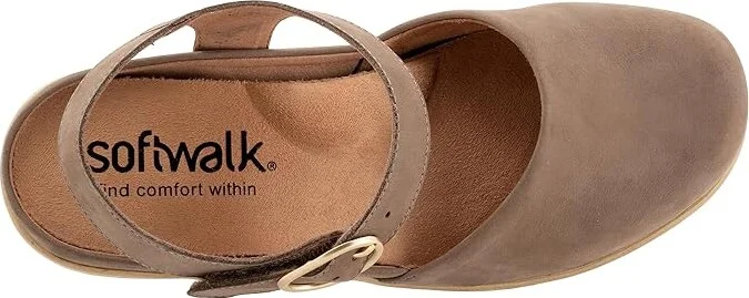 SoftWalk Mabelle Women's Shoes Taupe Nubuck : 9.5 M (B), Leather - Image 2