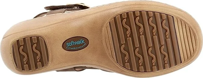 SoftWalk Mabelle Women's Shoes Taupe Nubuck : 9.5 M (B), Leather - Image 3
