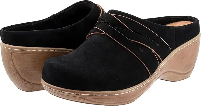 SoftWalk Mackay Women's Shoes Black Nubuck : 11 WW (EE)