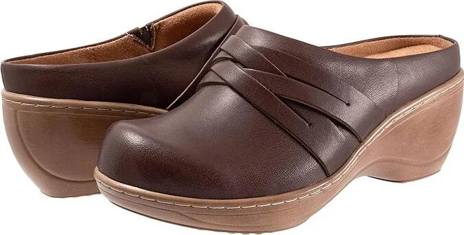 SoftWalk Mackay Women's Shoes Dark Brown : 10.5 N (AA), Leather