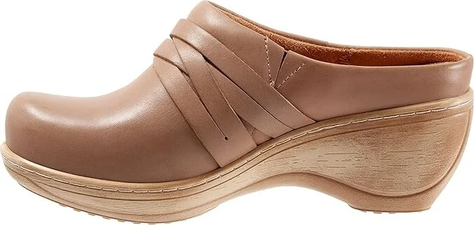 SoftWalk Mackay Women's Shoes Tan : 9.5 W (D), Leather - Image 6
