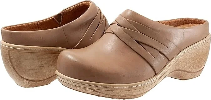 SoftWalk Mackay Women's Shoes Tan : 9.5 W (D), Leather