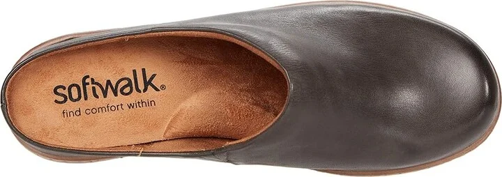 SoftWalk Madison Women's Shoes Dark Grey Leather : 9.5 N (AA) - Image 2