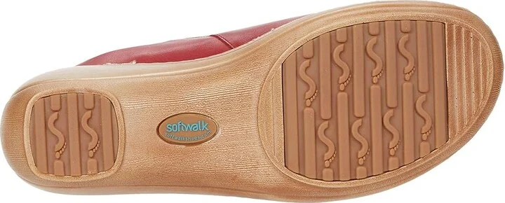 SoftWalk Madison Women's Shoes Dark Red Leather : 7.5 N (AA) - Image 3