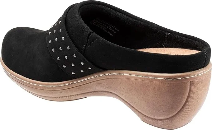 SoftWalk Marana Women's Flat Shoes Black Nubuck : 7 N (AA), Leather - Image 4