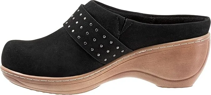 SoftWalk Marana Women's Flat Shoes Black Nubuck : 7 N (AA), Leather - Image 6